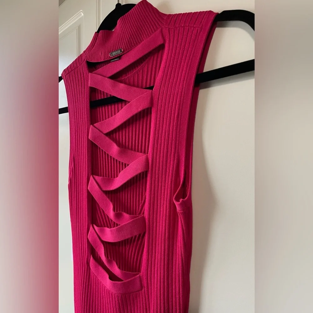 GUESS Ribbed Mini Dress - Picture 9 of 11